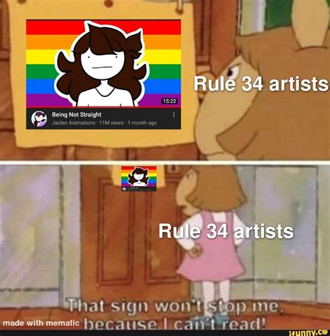 Rule Artists Being Not Straight Jaiden Animations Views Month Ago Rule Artists Hhat Sign
