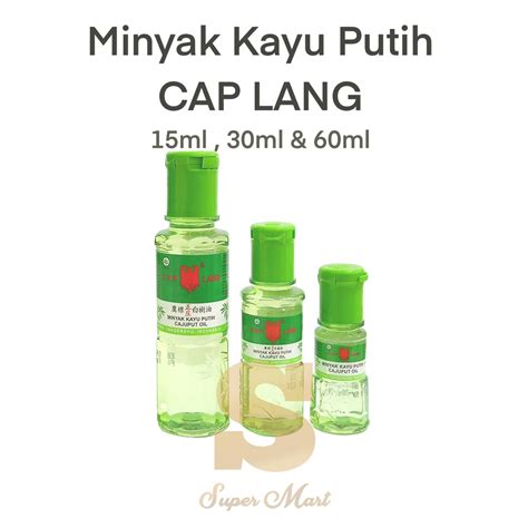 Jual Cap Lang Minyak Kayu Putih 15ml 30ml 60ml Shopee Indonesia