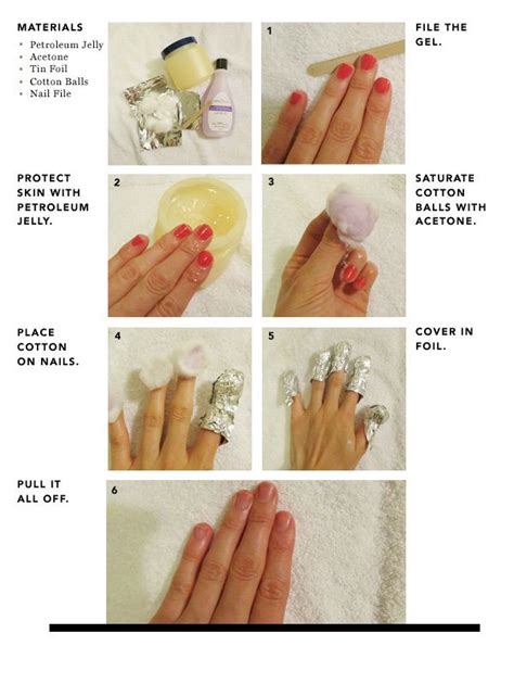 You re removing an old gel manicure without professional help. Rue How-To: Remove Gel Nail Polish - Rue Now | Gel nail removal, Manicure, Gel nails