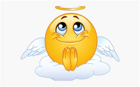 Transparent Angel Face Clipart Angel Smiley Face Emoji Free