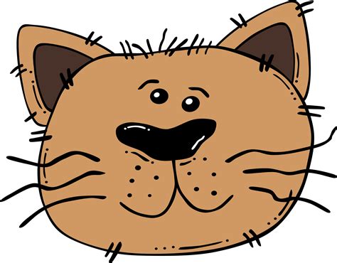 Cartoon Cat Face By Geraldg Puppy Cartoon Cats Illustration Cat Face