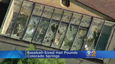 The hail came out the same system of thunderstorms that generated funnel clouds spotted near davidson and girvin. Baseball-Size Hail Hits Colorado - YouTube