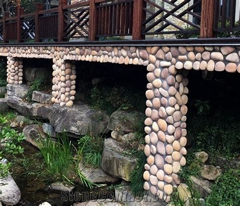 Lightweight Outdoor Wall Decorative Faux River Rock Panels From China