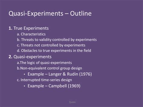Advantages Of Quasi Experimental Research