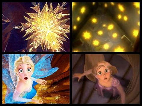 Four Different Pictures Of The Same Character From Disneys Frozen