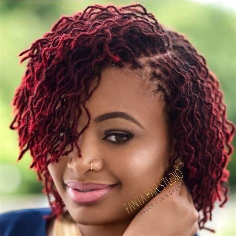 The Perfect Red Sisterlocks™️ Retightening Color Maintainance Stylingby