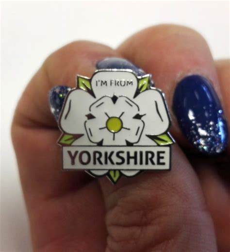 Yorkshire Enamel Pin Badge Im From Yorkshire White Rose
