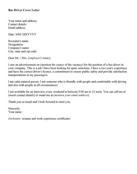 Let this driver cover letter example show you how to write an interview. shuttle bus driver cover letter : Job and Resume Template ...