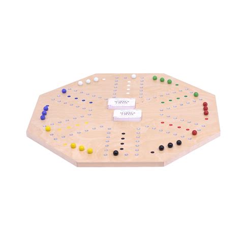 Marble Chase Wooden Game Set Double Sided 23 Wide Board