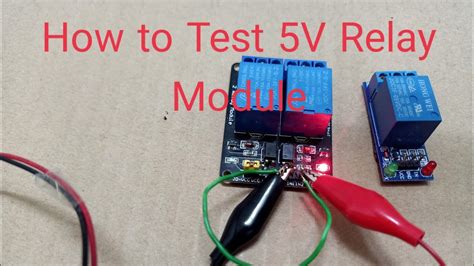 How To Test 5vdc Relay Module Youtube