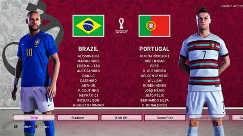Pes 2020 Brazil Vs Portugal Fifa World Cup 2022 Qatar New Kits Gameplay Neymar Vs