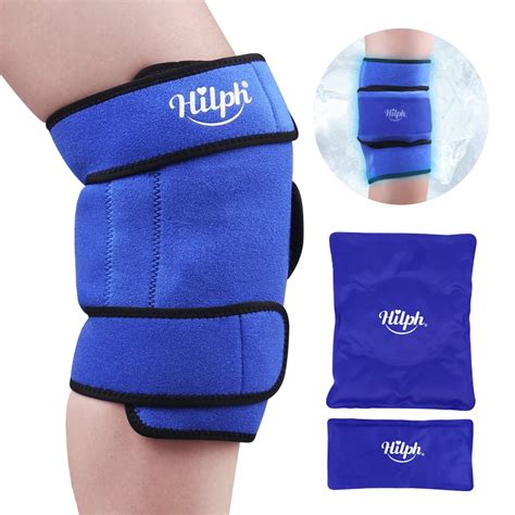 Buy Hilph Knee Ice Pack Wrap Reusable Hot Cold Compress Knee Ice Wrap With 2 Gel Cold Packs