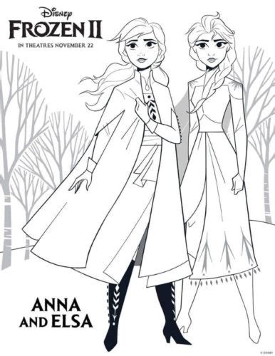 Elsa Frozen 2 Coloring Pages Hair Down | colouring mermaid