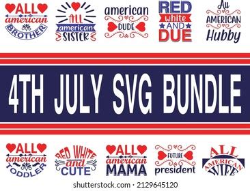 4th July Svg Design4th July Svg Stock Vector (Royalty Free) 2129645120