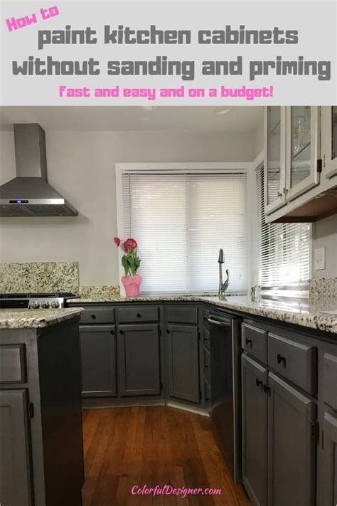 Clean the cabinets and drawers on the outside and all the doors inside and outside thoroughly with warm water and detergent. Paint your kitchen cabinets without sanding and priming DIY | Simple kitchen remodel, Old ...