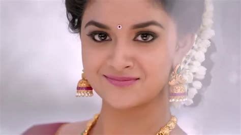 Keerthi Suresh South Actress Cute Expressions Closeup Hd Video