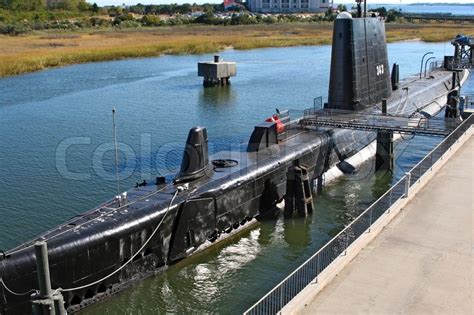 Submarine Uss Clamagore Docked At Patriots Point Naval And Maritime