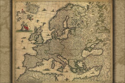 1700 Europe Map Blank