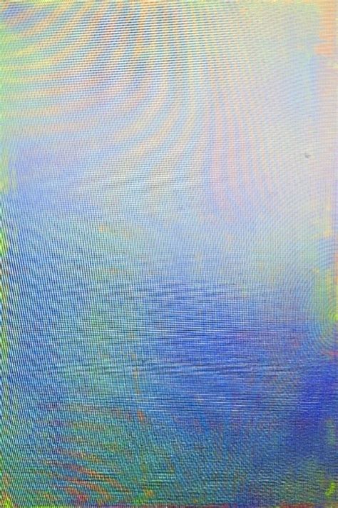 An Abstract Painting With Blue Green And Yellow Colors