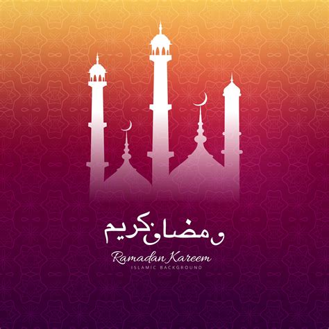 Ramadan Kareem greeting with mosque decorative colorful backgrou 237715 ...