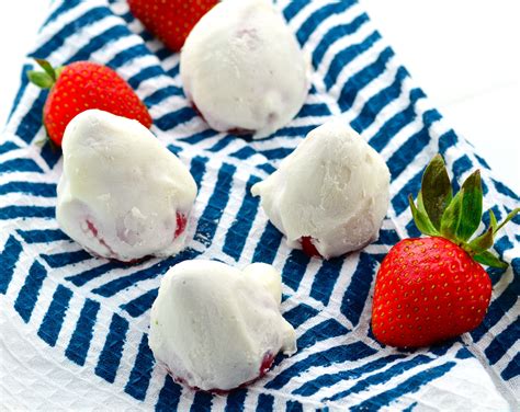 Frozen Yogurt Covered Strawberries Recipe Yogurt Covered