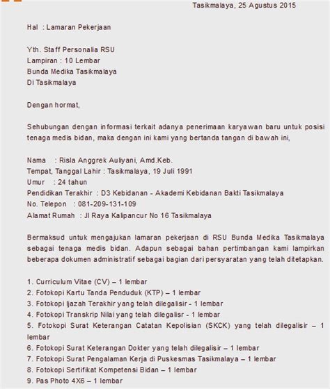 Ada banyak contoh surat pernyataan, yang terpenting dari sebuah surat pernyataan yakni mengenai isi dan tujuan dari isi surat tersebut. Contoh Surat Lamaran Kerja Bidan Ke Puskesmas - Bagikan Contoh