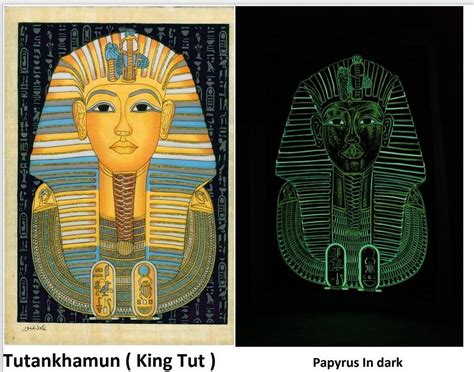 King Tut Glow In The Dark Painting By Ayman Abdellatif Fine Art America