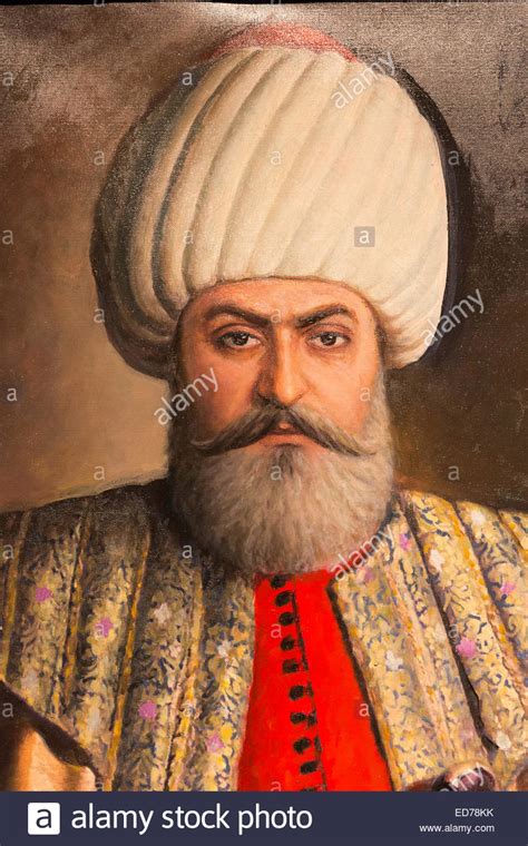 Porträtmalerei Sultan Osman Bey Osman I Oder Osman Gazi Führer Des