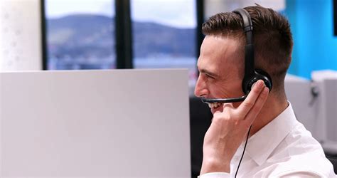 Call Center Operator Providing Client With Stock Footage Sbv Storyblocks