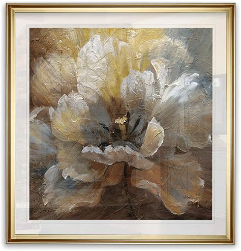 Amazon Com Renditions Gallery Floral Artwork For Kitchen Handmade Blooming Flower Oil Painting