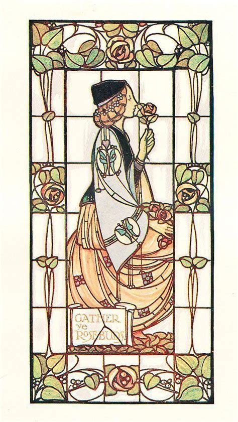Window Design From C 1906 By Alex Gascoyne An English Stained Glass Artist R Artnouveau