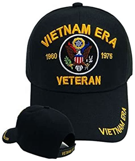 Vietnam Era Veteran Black Baseball Cap Embroidered Hat Buy Caps And Hats
