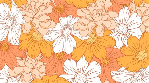 Ariana grande aesthetic wallpaper 6. Orange Flowers Drawing HD Orange Aesthetic Wallpapers | HD ...