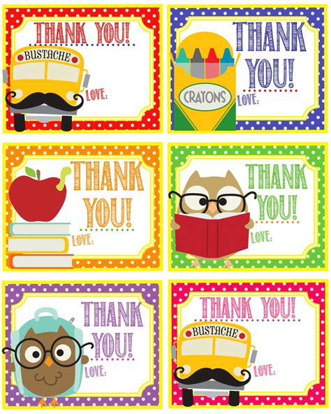 Free Printable Thank You Cards For Teachers From Students Ive Made It