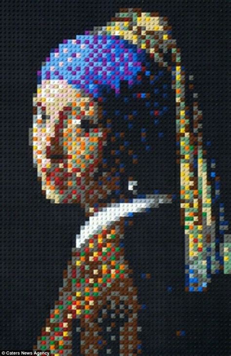 Artist Uses Up To 17000 Lego Bricks To Recreate Famous Paintings