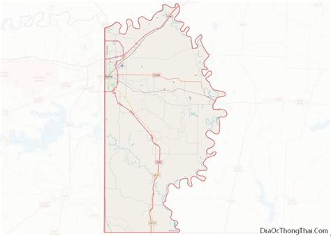 Map Of Miller County Arkansas Địa Ốc Thông Thái