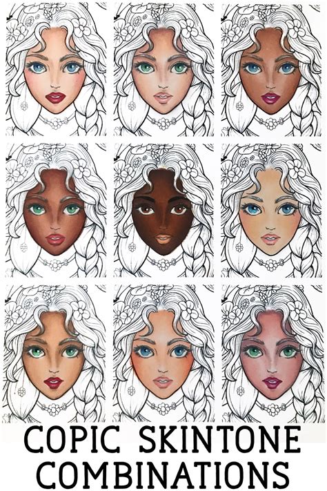 How To Color Skin With Copics Skinsd