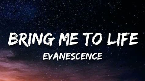 Bring Me To Life Evanescence Lyrics Youtube