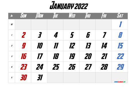 January 2022 Calendar Philippines Calendar Printables Free Blank