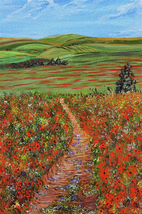Poppy Flowers Impressionism Art Painting By Kathy Symonds Fine Art