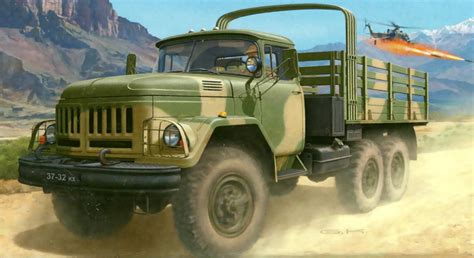 Soviet Convoy Truck In Afghanistan 4x4 грузовики Военная техника