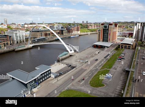 Gateshead Millennium Bridge At The Baltic Centre For Contemporary Art