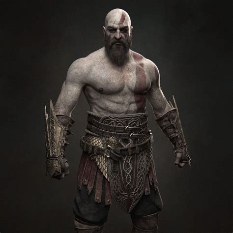 Artstation Kratos King Of Midgard Massimiliano Bianchini Kratos