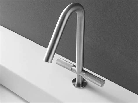 This bathroom faucet goes great with a modern aesthetic because of its beautifully designed featuring a centerset design, this bathroom faucet is a winner for its easy installation and elegant. Trendy Bathroom Faucet is Pureness of Design, Grace of Form