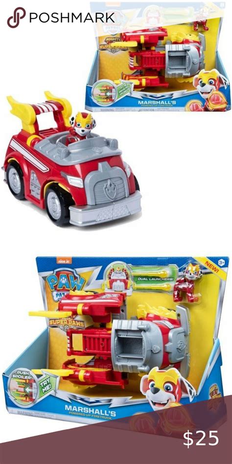 Paw Patrol Marshalls Powered Up Fire Truck In 2022 Marshall Paw