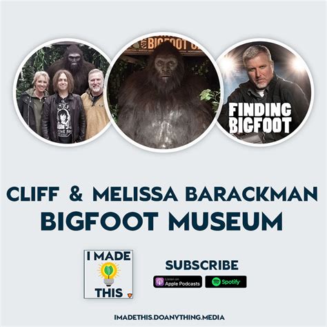 I Made This Cliff And Melissa Barackman Made A Bigfoot Museum Bill