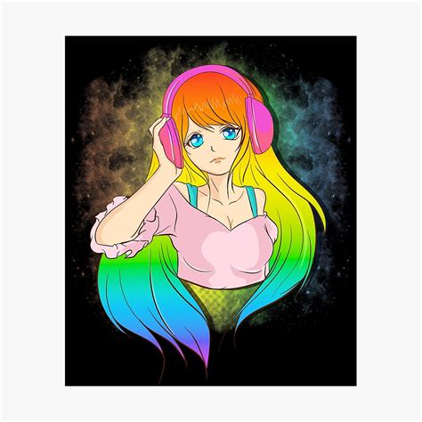 Kawaii Pastel Rainbow Anime Girl Anime Wallpaper Hd