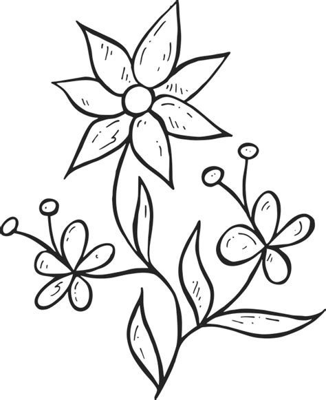 Bunga Hitam Kartun Gambar Vektor Gratis Di Pixabay