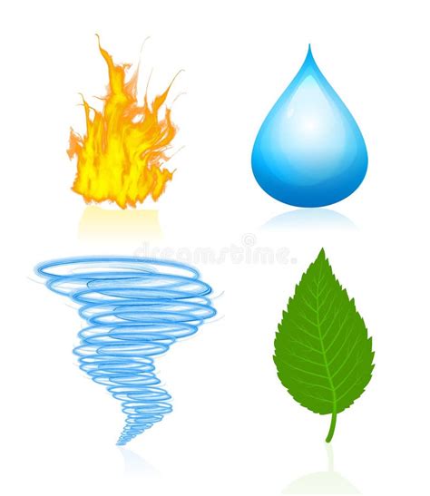 Four Elements Of Nature Stock Vector Illustration Of Energy 22660932