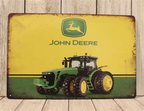 John Deere Tin Poster Sign Farm Equipment Man Cave Vintage Tractor 97